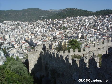 Postcard castle and town