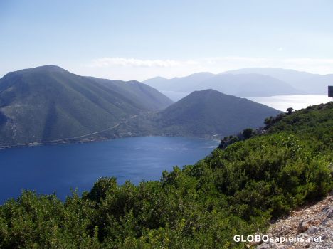 Postcard Ionian earth and sea