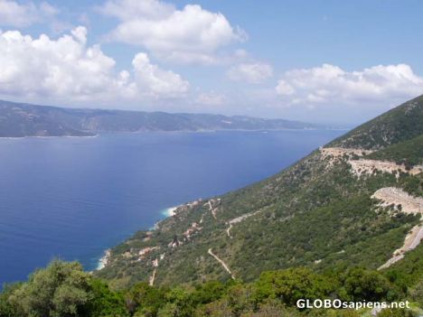 Postcard Earth and sea