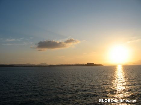 Postcard Aproaching Corfu