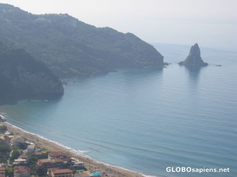 Postcard On top of Corfu Island