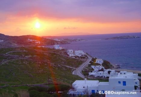Postcard Sunrise in Mykonos