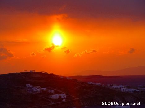 Postcard Sunset in Mykonos