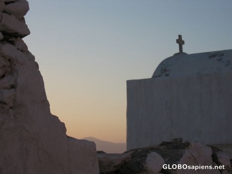 Postcard another church + the sunset