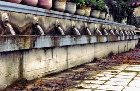 Postcard Crete Public Fountain