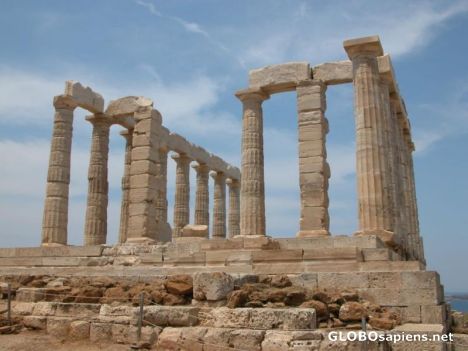 Postcard Temple of Sounion