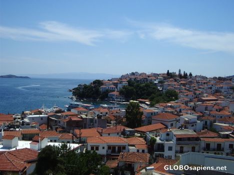 Postcard Skiathos panorama