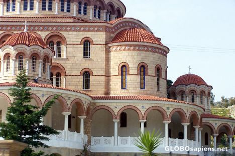 Postcard Details of the monestary of Saint Nectarios
