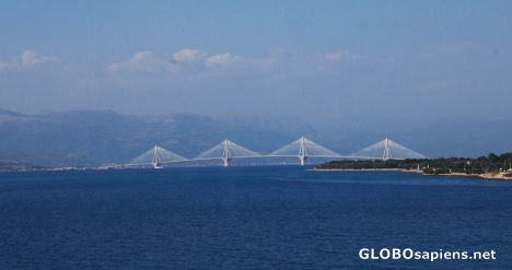 Postcard Rio-Antirrio bridge