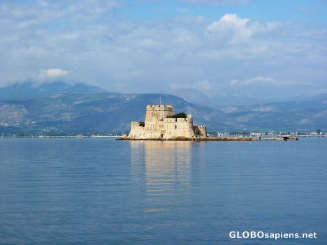 Postcard Bourtzi by day