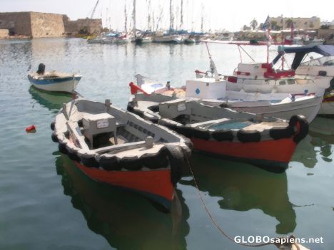 Postcard Lonely Boats