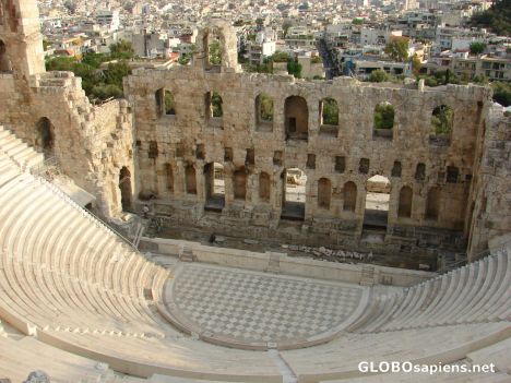 Postcard Odeon of Herodes Atticus