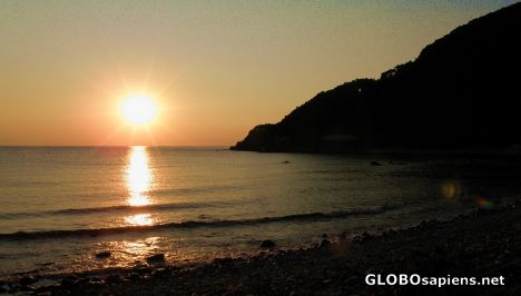 Postcard Iviron sunrise