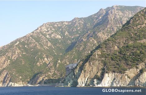Postcard The mountains of Athos Peninsula