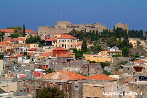 Postcard Rhodes City Panorama
