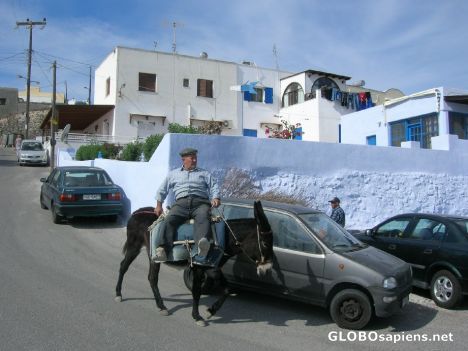 Postcard Greek Sancho Panza