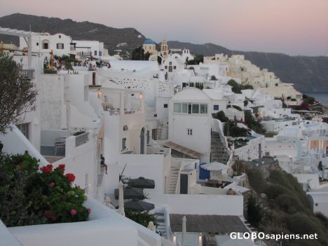 Postcard Caldera Cliff of Oia