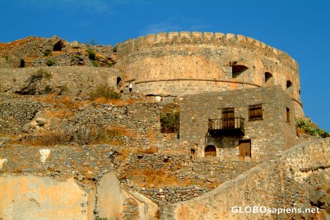 Postcard Spinalonga - southern part