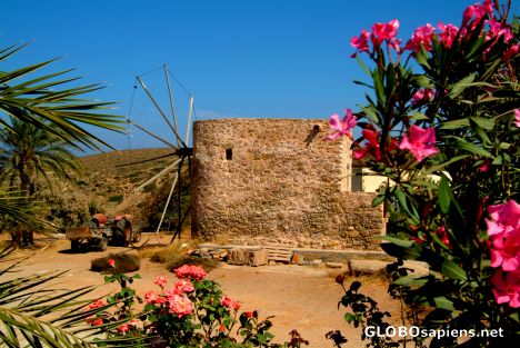 Postcard Moni Toplou - Wind Mill