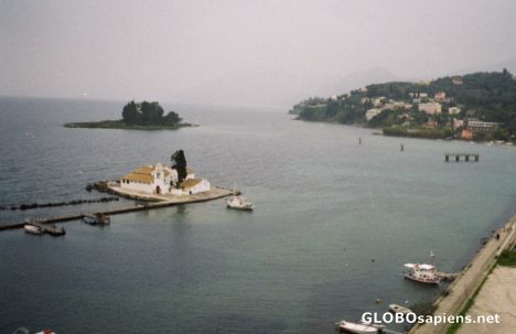 Postcard Pontikonisi island