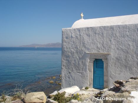 Postcard Paraportiani church