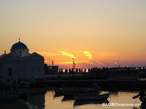 Postcard Sunset over Mykonos