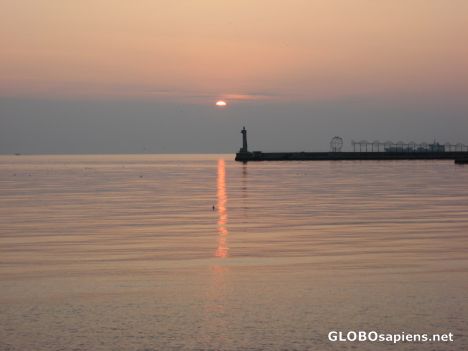 Postcard Sundown in Thessaloniki