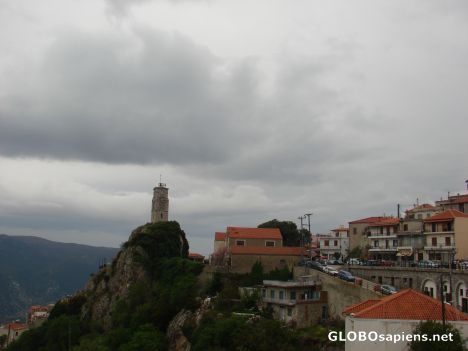 Postcard Arachova in Greece