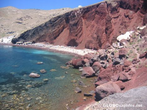 Postcard Red Beach