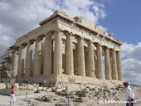 Postcard Parthenon at the Akropolis