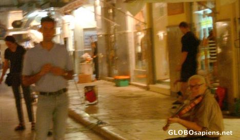 Postcard Corfu streets