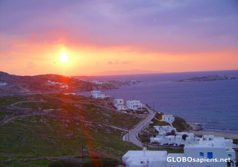 Postcard Sunset in Mykonos