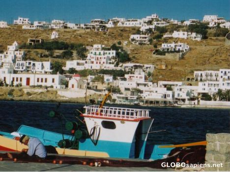 Postcard Fisherman in the Harbour