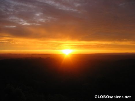 Postcard Sunrise from top of Temple IV
