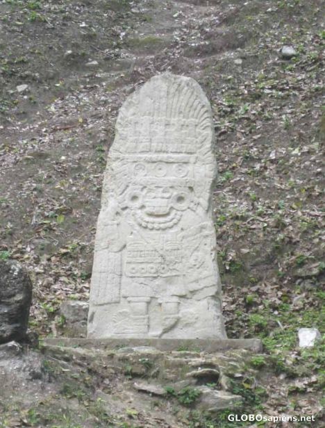 Postcard Tialoc Rain God Stelae