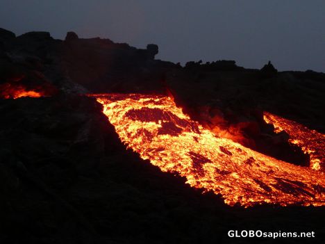Postcard Lava from Pacaya Volcano.