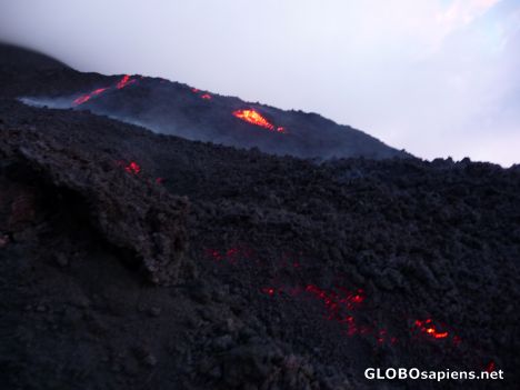Postcard Approaching the Lava Flows