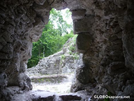 Postcard View of El Muerte from a Looters's Hole