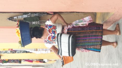 Postcard Fruit vendor