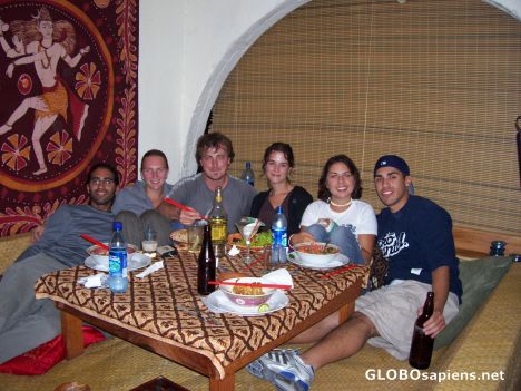 Postcard Enjoying Thai food in Guate.