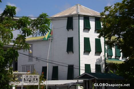 Postcard Georgetown (GY) - the Ministry of Home Affairs