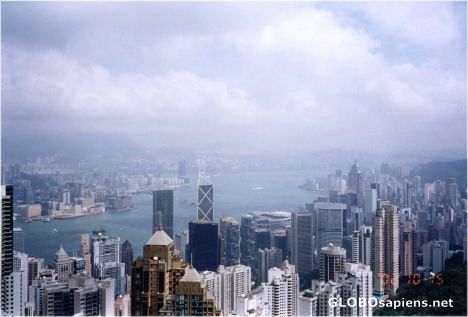 Postcard View from Victoria Peak