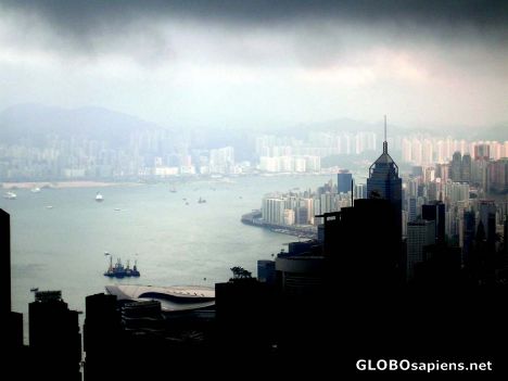 Postcard View from Peak Tram