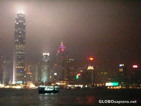 Postcard HK night skyline