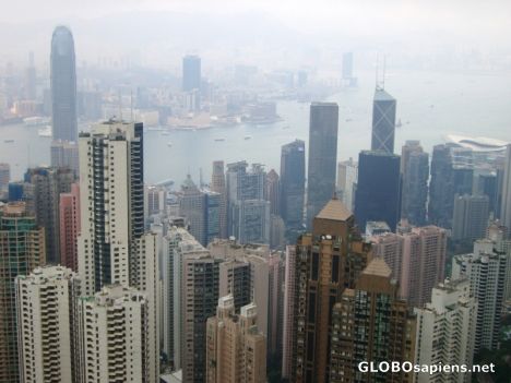 Postcard HK from P.O.V. of Victoria Peak