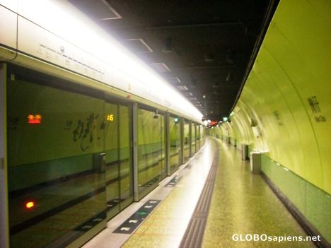 Postcard HK MTR - Wanchai Station
