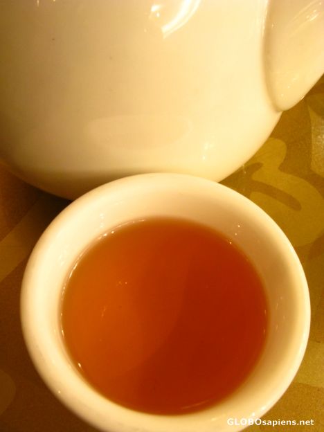 Postcard a cup of pur err tea