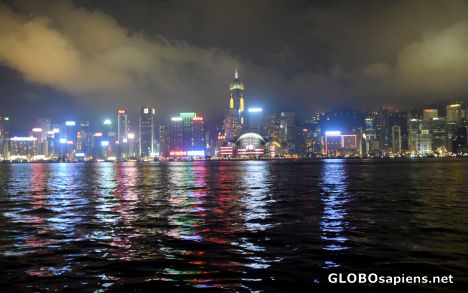 Postcard Hong Kong at night