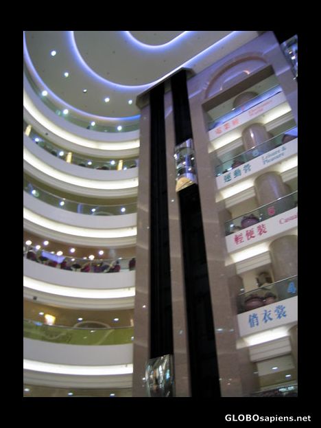 Postcard Shopping Mall in the centre of Hong Kong