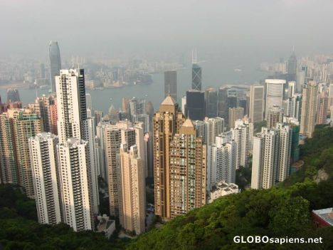 Postcard The view from Victoria peak
